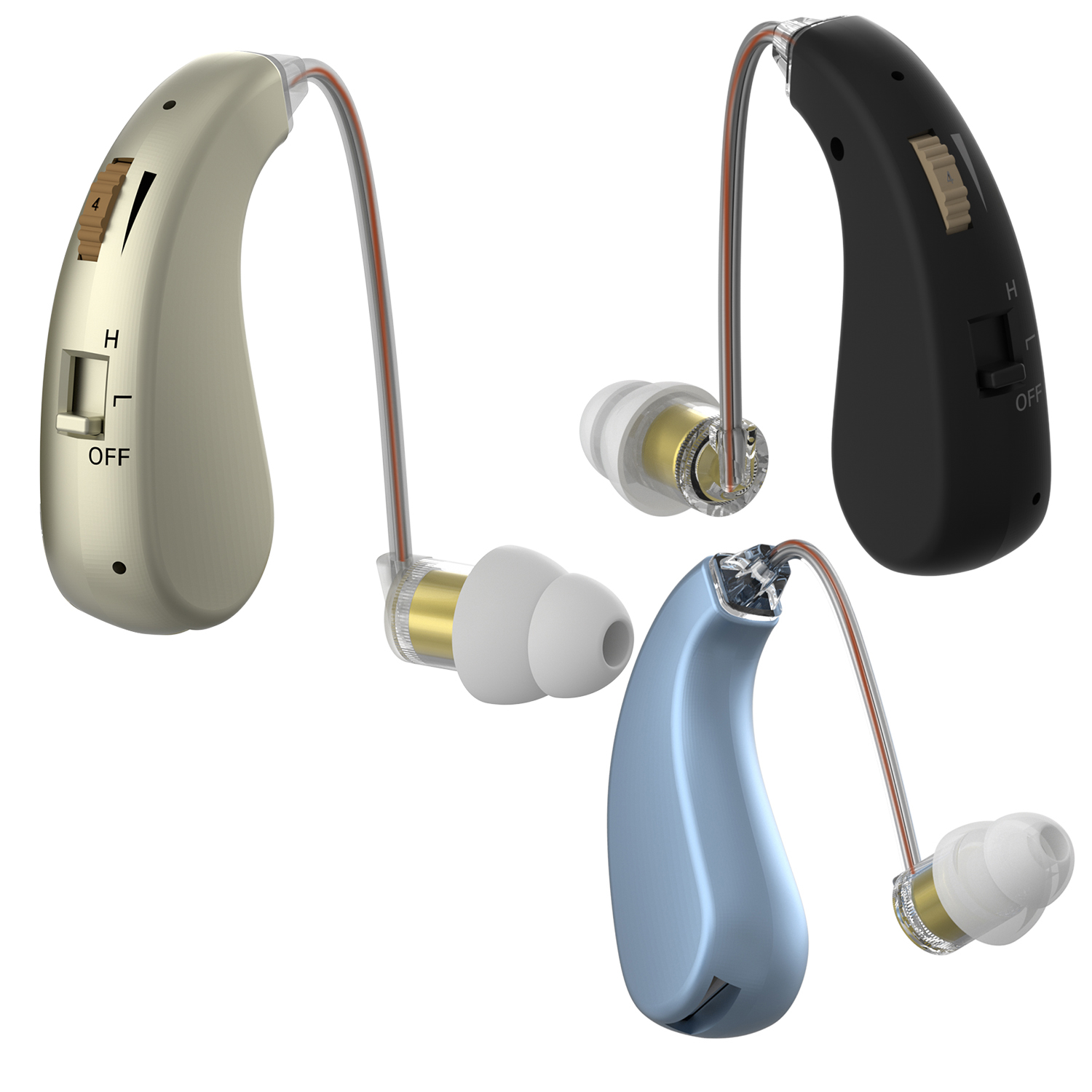 Aparelho auditivo recarregável mini tom ajustável 2025 melhor amplificador de som portátil surdo idosos bte aparelhos auditivos