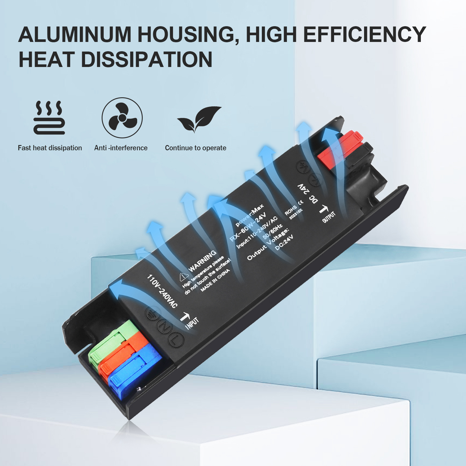 Trasformatori di illuminazione ultra sottili 110V 220V a 12V 24V 60W 100W 200W 300W 400W per autista adattatore di alimentazione per strisce portato CCTV