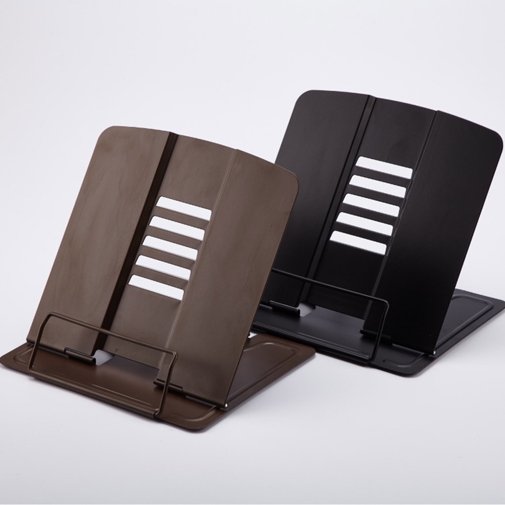 Portable Reading Book Stand Steel Plate Adjustable Reading Book Document Holder Durable Book Stand Display Stand School Supply