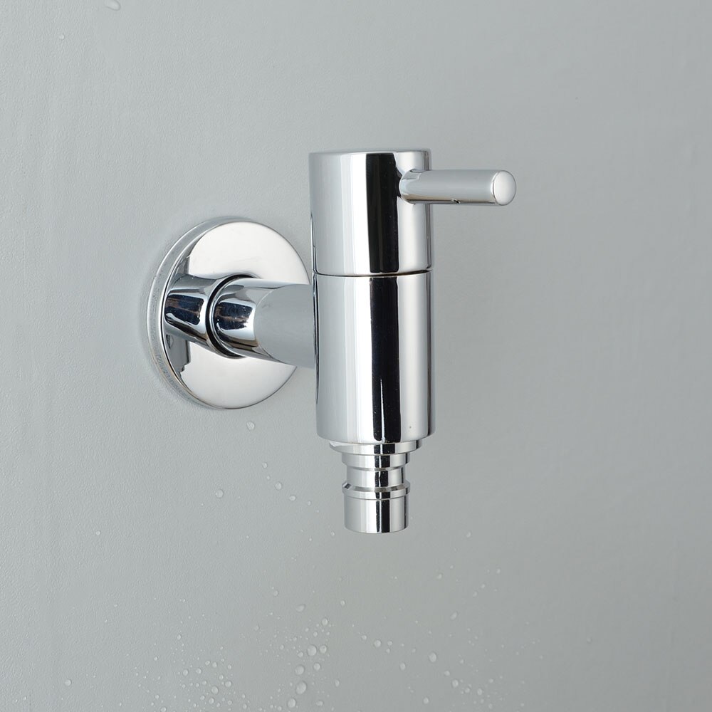 Outdoor Garden Wall Mounted Wastafel Kraan Badkamer Wasmachine Water Tap Massief Messing Enkele Koude Wastafel Kraan