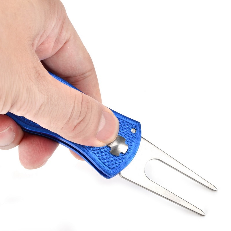 Stainless Steel Golf Divot Repair Switchblade Tool... Grandado