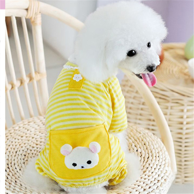 Koiran pyjama haalari lemmikki yöpuvut pienen koiran vaatteet pyjama pijama perro chihuahua villakoira bichon pentu vaatteet yorkie-asu