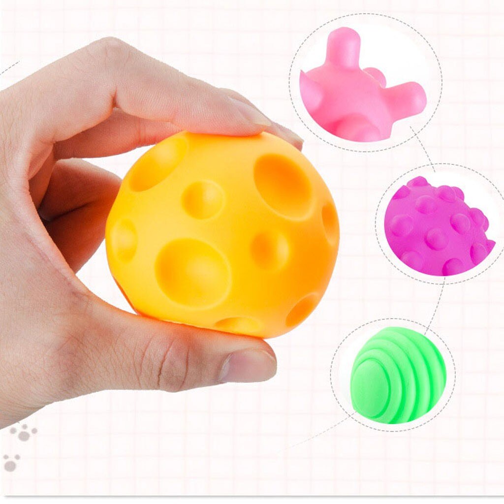 Jouet Puzzle Tactile multi-texture pour bébé, balle à main, balle douce d'entraînement pour bébé
