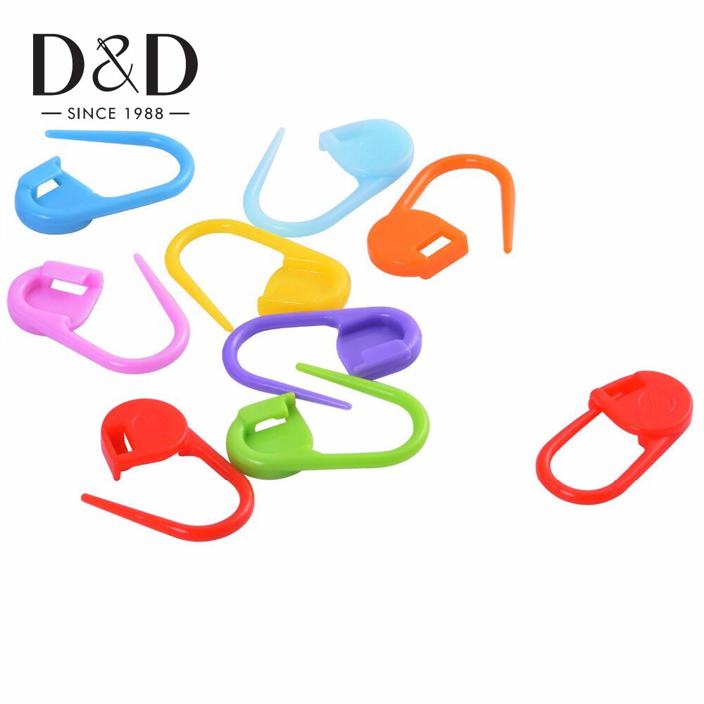 Gemengde Kleur Plastic Breien Stitch Markers Haak Locking Tool Naald Clip Craft Ring Breien Tools