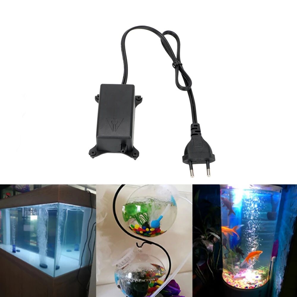 Ultra Low Noise Aquarium Luchtpomp Fish Tank Mini Air Compressor Zuurstof Pomp Aquarium Aquarium Zuurstof Pomp