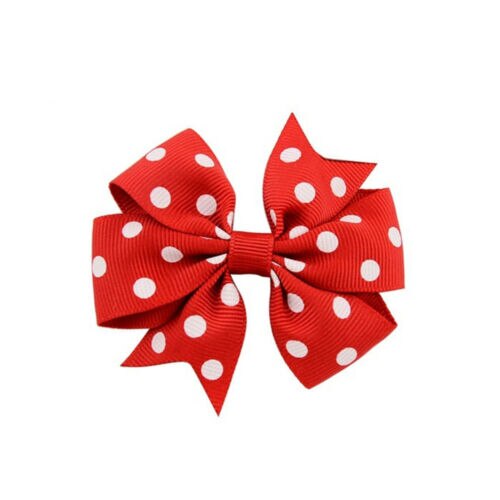 3 zoll Polka Dot Ripsband Haar Bögen Alligator Clip Kinder Mädchen Bowknot Haarnadel Headwear Haar Accessorises OEM & ODM