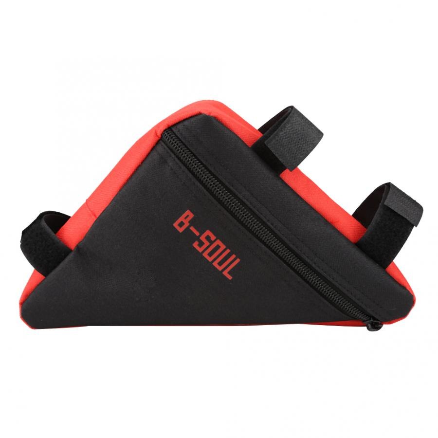 Driehoek Bike Tas Waterdicht Voor Tube Frame Fietsen Tassen Mtb Road Fiets Pouch Houder Zadeltas Voor Fietsen Accessor: Rood