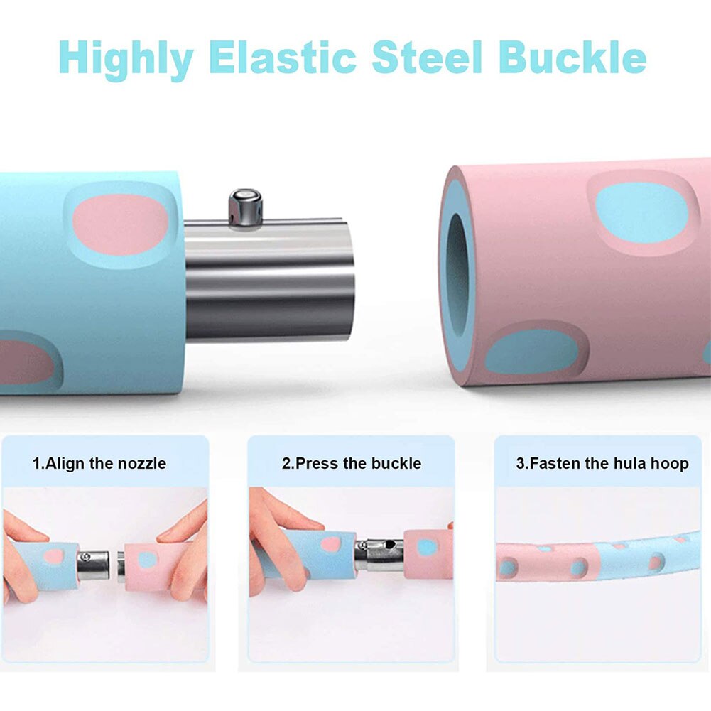 Weighted Exercise Hoop Portable Removable Fitness Hoop For Kids Gymnastics Dance Playing Exercise Indoor Outdoor Splicing Hoop