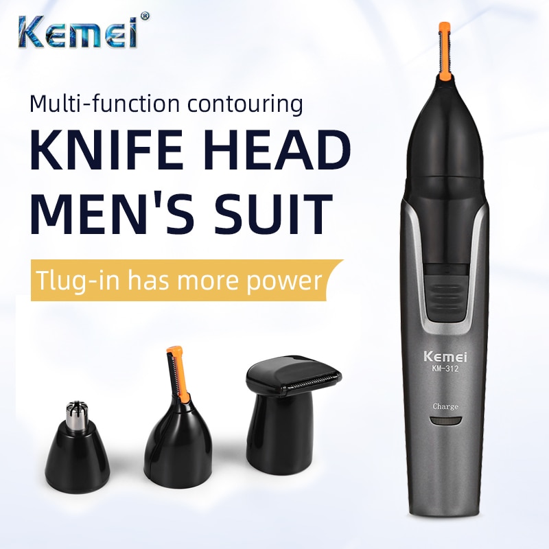 3in1 Wiederaufladbare Nase Trimmer Bart Trimmer Für Männer Mikro Rasierer Augenbraue Nase Haar Trimmer Für Nase Und Ohr Reiniger Pflege einstellen