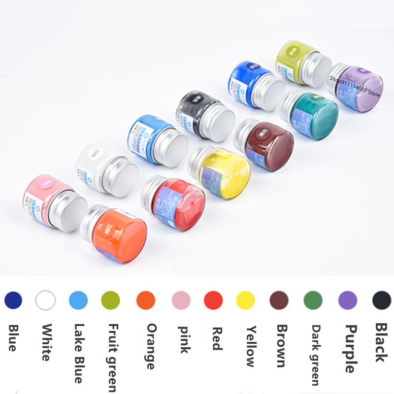 12 Color Set Pottery Art Painting Pigment Ceramic Underglaze Color DIY Hand-painted Underglaze Water-based Paint
