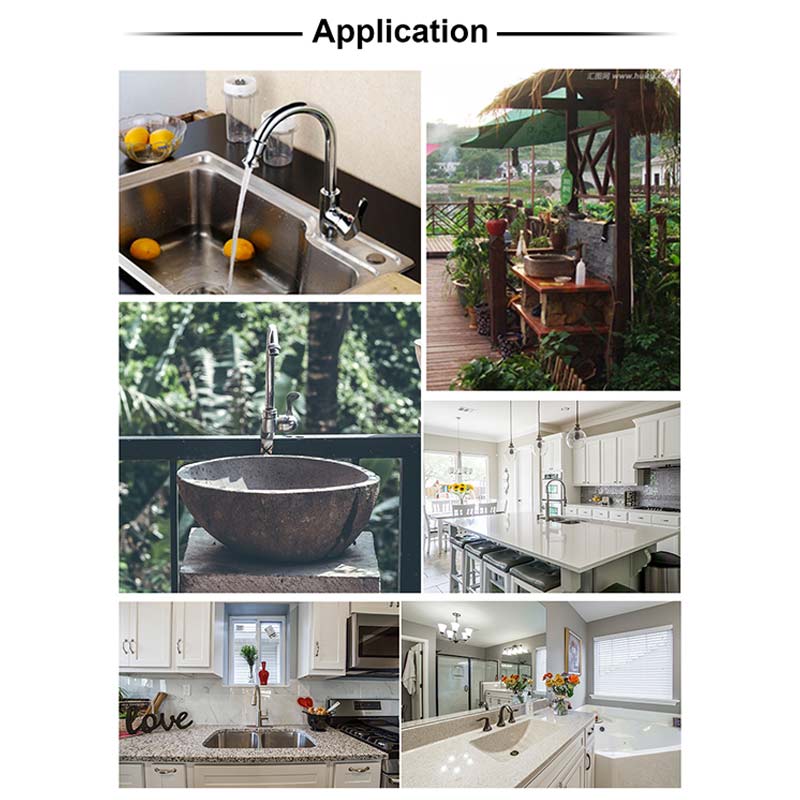 Kolorowy podświetlany kran doprowadziło 3 zmienia kolor w zależności od temperatury wody w kuchni łazienka prysznic robić mycia