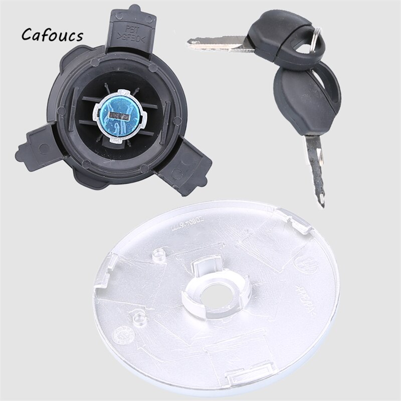 Fuel Tank Inner Cover Lock With Two Keys For Peugeot 206 207 For Citroen C2 Fuel tank Lock Outer cover Car Oil Tank Cap 1508H2