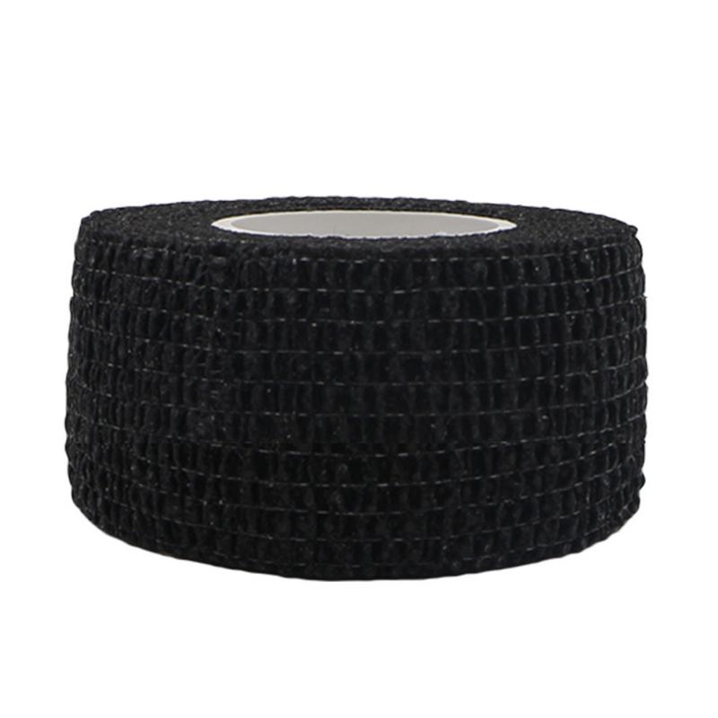 Bandage élastique de Protection de sport, tissu non tissé, couleur auto-adhésive, Bandage élastique doit être uniforme, Incision nette: Black / XL