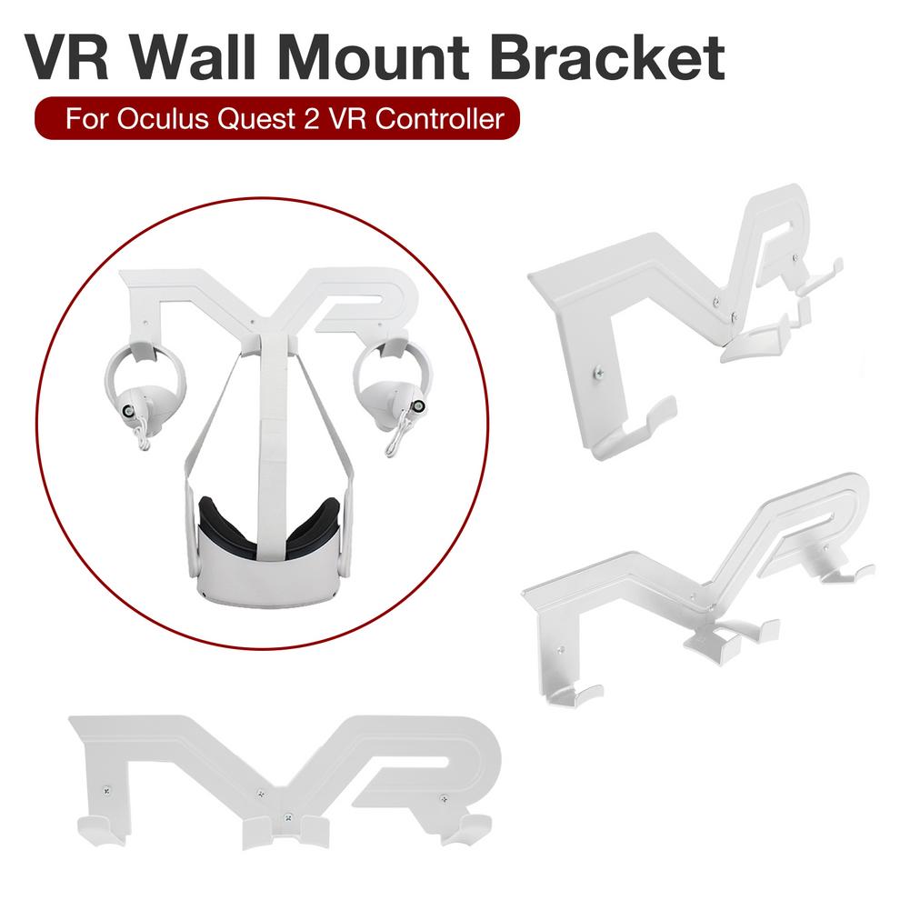 VR Heatset Wall Mount Stand For Oculus Quest 2 Wall Support Holder Bracket For Quest2 VR Controller Virtual Reality Accessories