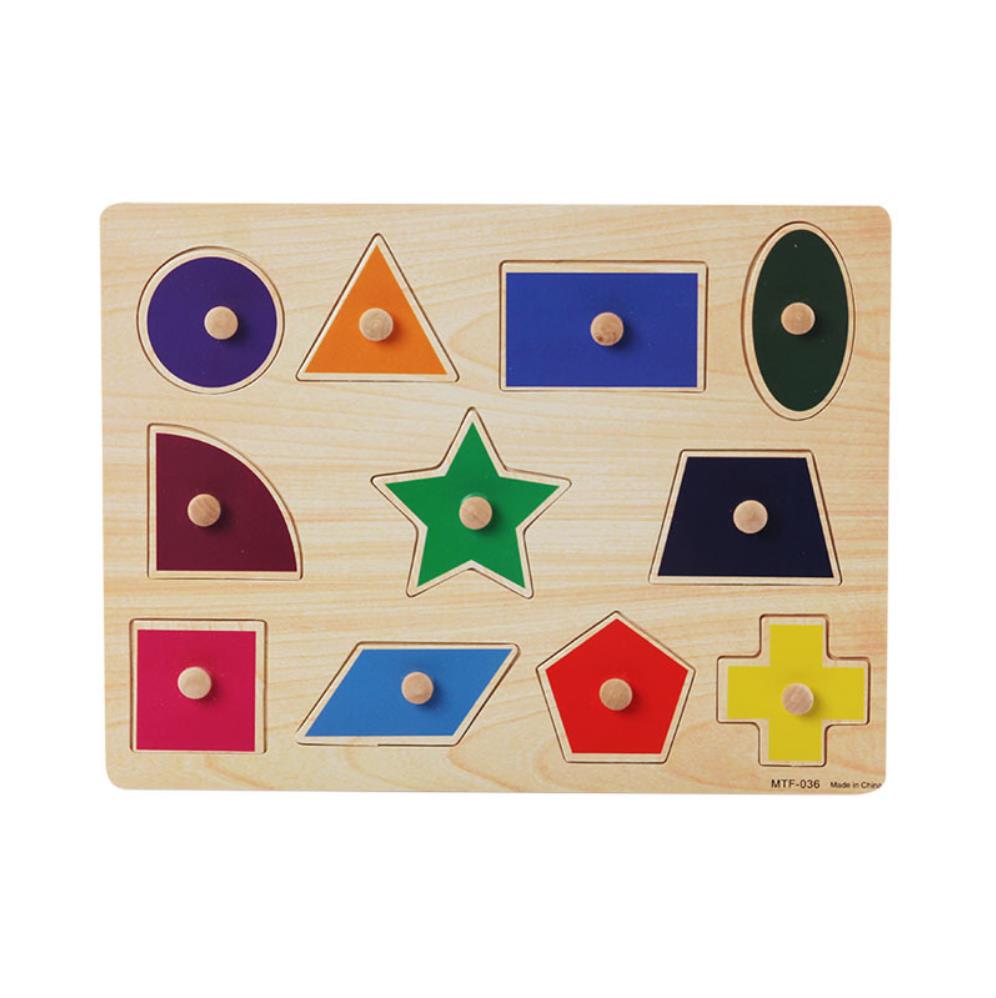 Pegs Style 3D Kids Wooden Puzzel Toys Animal Traffic Letter Life And Vegetables Graphic Intelligence Development Toys: shape