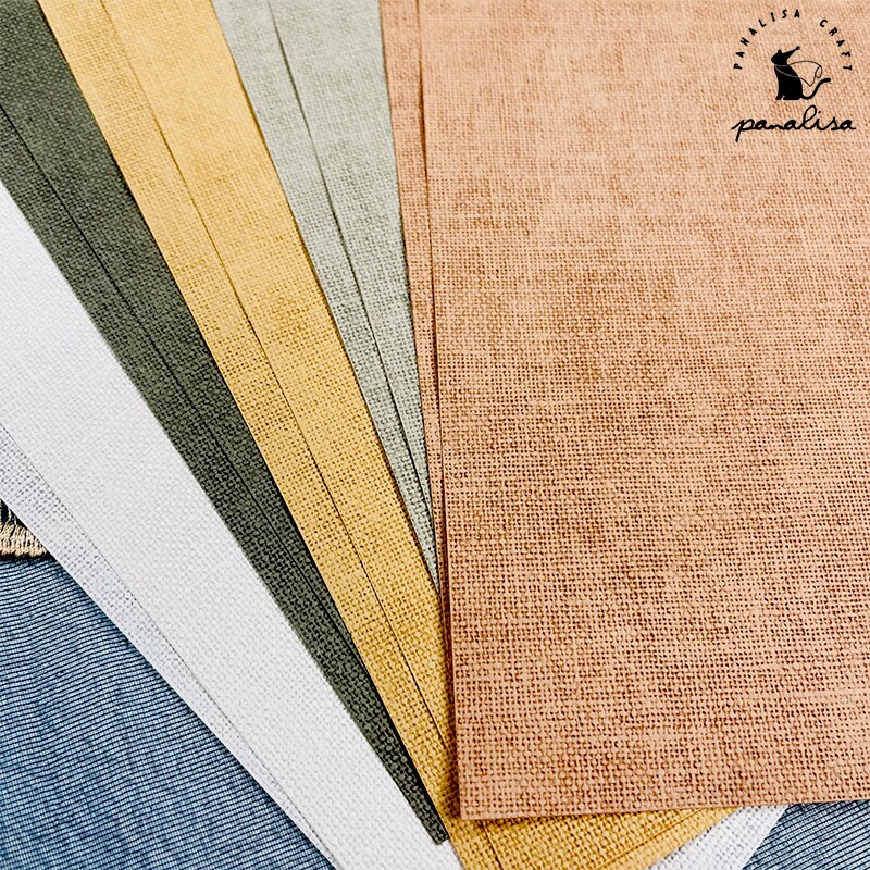 Panalisacraft A4 120g 10pcs per set fabric texture paper scrapbooking paper special texture Paper Craft Paper Card making paper