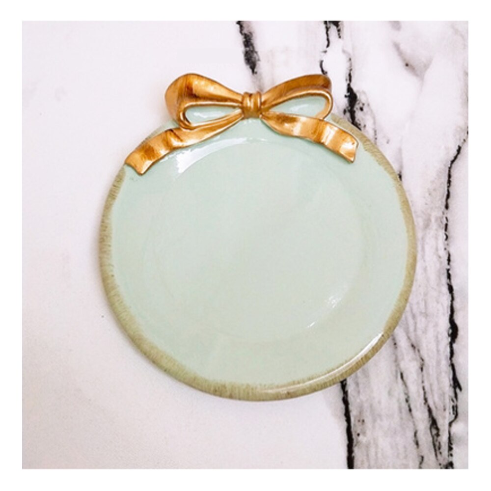 Plato de postre, posavasos, taza, resina sintética, lazo vintage, fruta, magdalenas, galletas, bandeja de aperitivos, mini vajilla para fiesta: 4