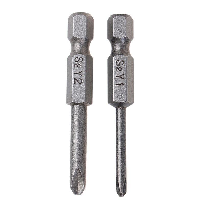 2Pcs Tri-wing Screwdriver Y Hand Tools Tip Head Magnetic Screwdriver Bits Set 1/4'' Hex Shank 50mm Screwdriver Set