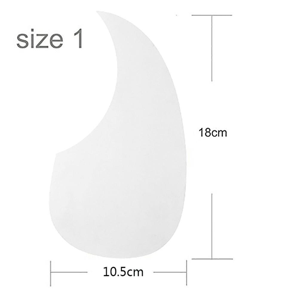 1pc trasparente chitarra acustica battipenna goccioline piastra di protezione autoadesiva per chitarra da 40/41 pollici