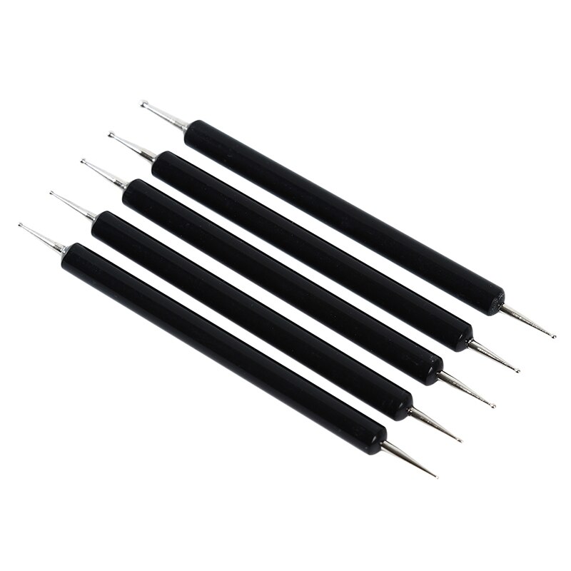 Pinceles de pintura bolígrafo de doble cabeza escultura tallada herramientas de arte artesanía cerámica muñecos de arcilla herramientas clavo punta pluma 5 unids/pack