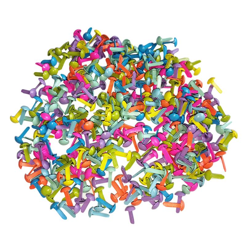 100Pcs Mini Brads Diverse Kleuren Ronde Brad Pastel Brads Voor Scrapbooking Ambachten Maken Stempelen En Diy-8x2 0mm/5.5x11mm: 8x20mm Colorful