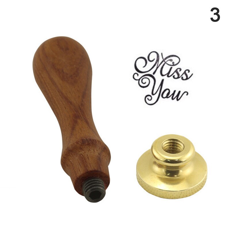 1Pc Retro Houten Stempel Klassieke Waxseal Stempel Oude Seal Post Decoratieve Antieke Stempel: A3