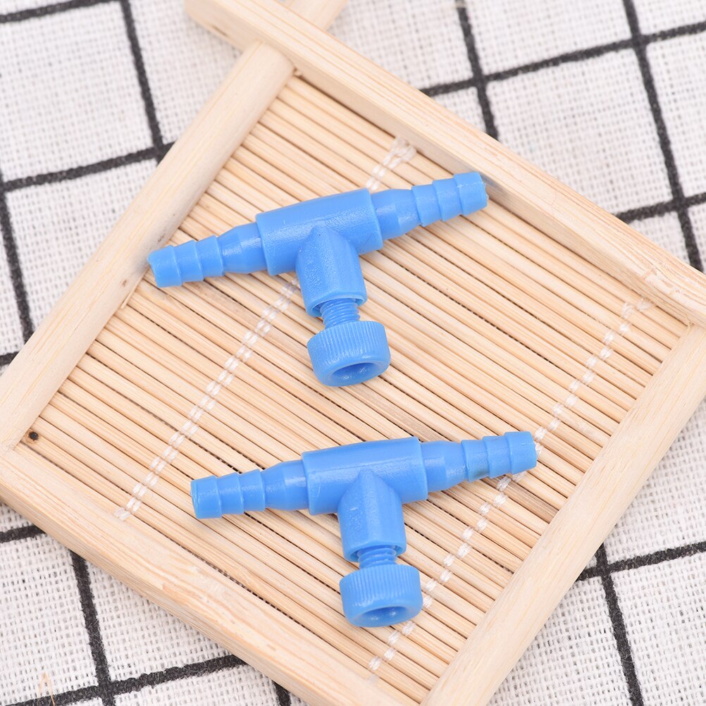 3/10pc aquarium luchtleiding slang buis instelbare connector pomp stroomregelkleppen schakelaar kraan 4*6mm slang luchtpijp