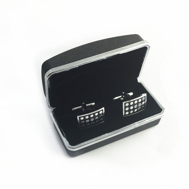 Caja de para gemelos, 1 par, caja de joyería negra, marrón, , cajas de almacenamiento de embalaje, bandeja de exhibición de joyería, contenedor