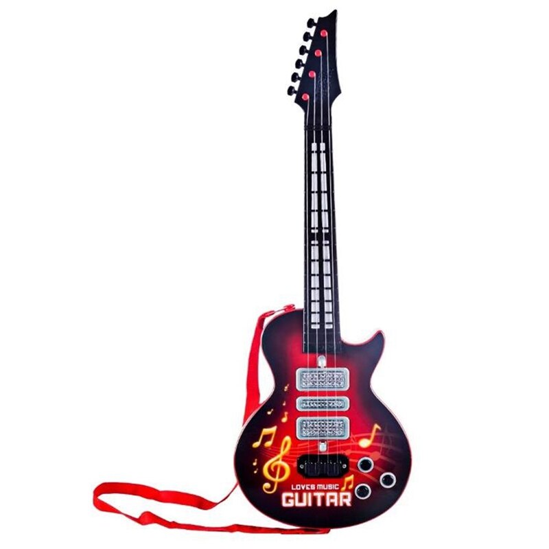 Kids Guitar, Beginner Electric Toy Guitar for Boys Girls Toddlers 21 Inch for Boys and Girls Music: Default Title