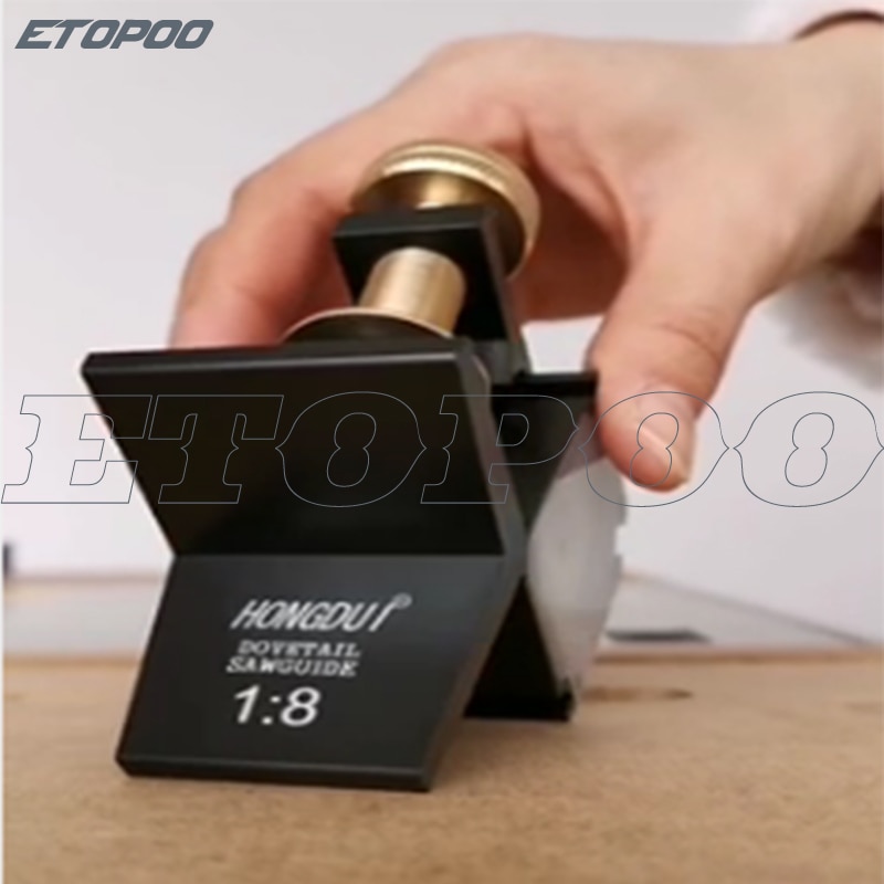 Calibrador de trazado de cola de milano fijo ajustable 1:4 1:6 1:7 90 grados, marcador magnético, herramientas de medición de carpintero para carpintería