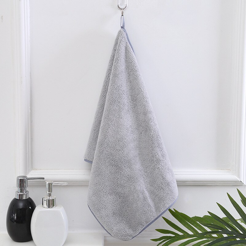 Microfibra seca rápida coraline toalha rosto afiação toalha absorvente mais grosso limpar cozinha de mesa para crianças adultos: gray
