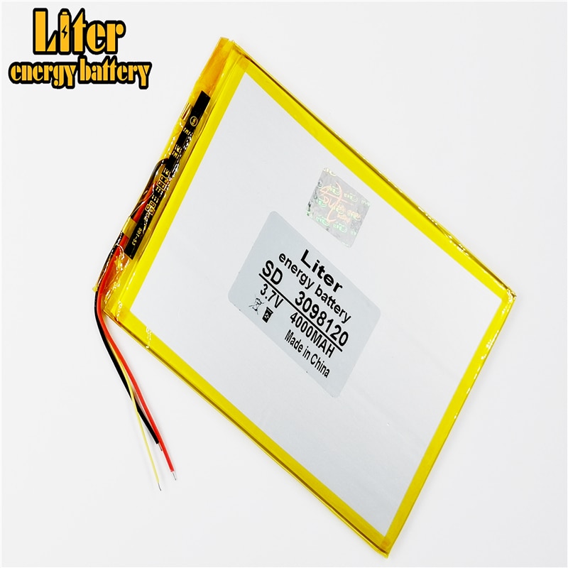 3 Lijn 3098120 Tablet Pc Batterij Capaciteit 30100120 3.7V 4000mA Universele Li-Ion Batterij Voor Tablet Pc 7 Inch 8 inch 9Inch 10Inch