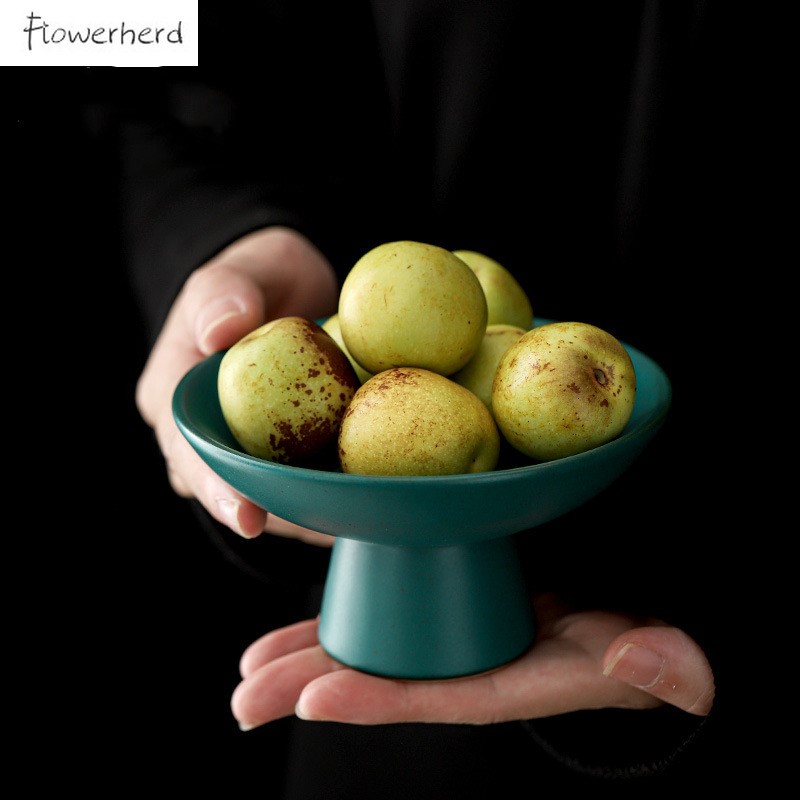 Japanese Ceramic Tea Tray Teaware Kung Fu Tea Set Snack Tray Fruit Tray Serving Tray Tea Ceremony Accessories