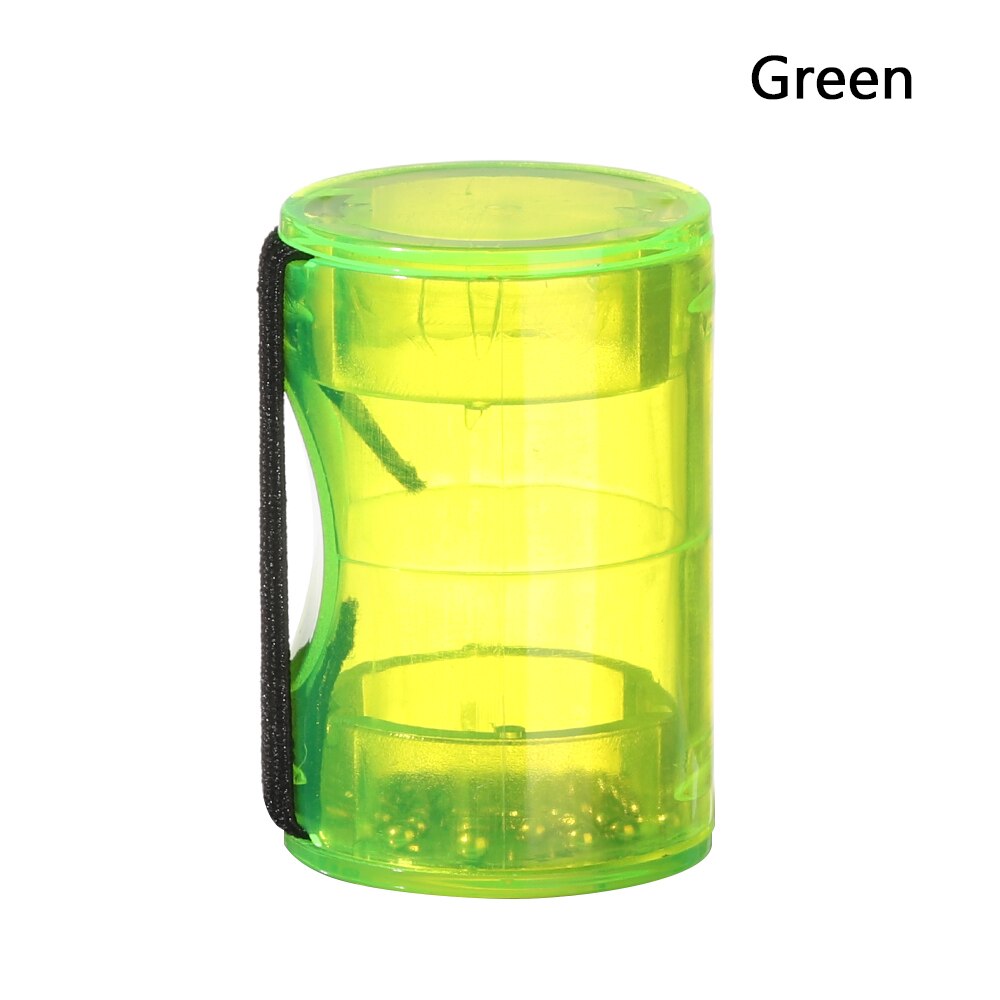 7 Colors Plastic Rhythm Sand Shaker Music Finger Ring Fingers Shot Soft adjustable auto strap Guitar Ukulele Instruments Tool: Green