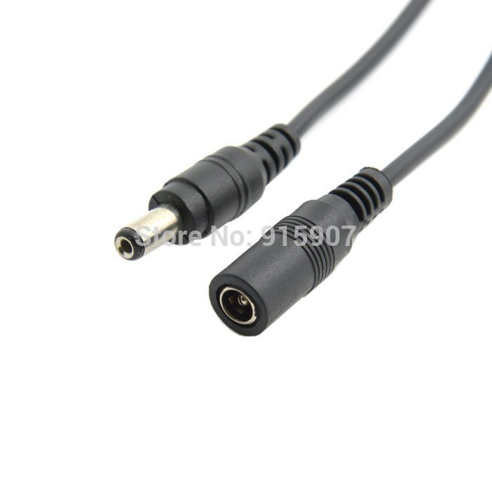 Xiwai 100cm 3ft DC 5.5 * 2.1mm CCTV Extender Male to Female Barrel Connector Extension Cable