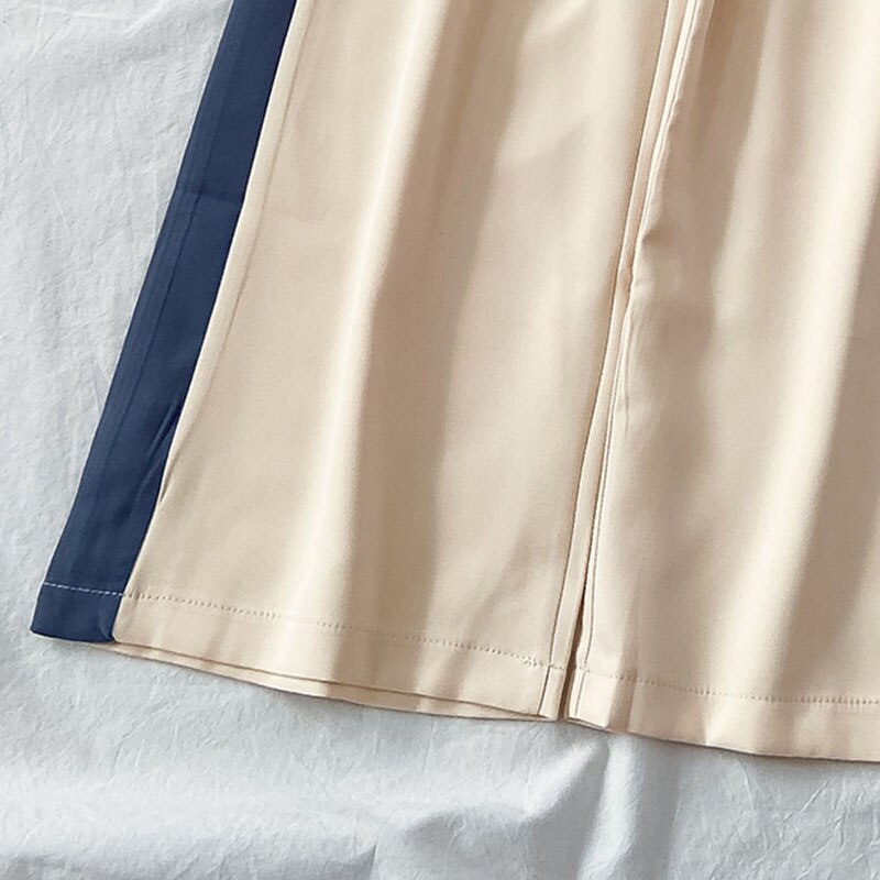 Sleep Bottoms Women Pajama Pants Patchwork Paneled Baggy Cozy Elasticity Ins Sleepwear Wide Leg Trousers Harajuku Comfortable