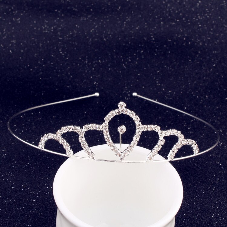 Princess Floral Crown Headband Wedding Hair Jewelry Diadem Head Piece Bridal Hair Ornaments Girls Tiara Prom Bride Headpieces