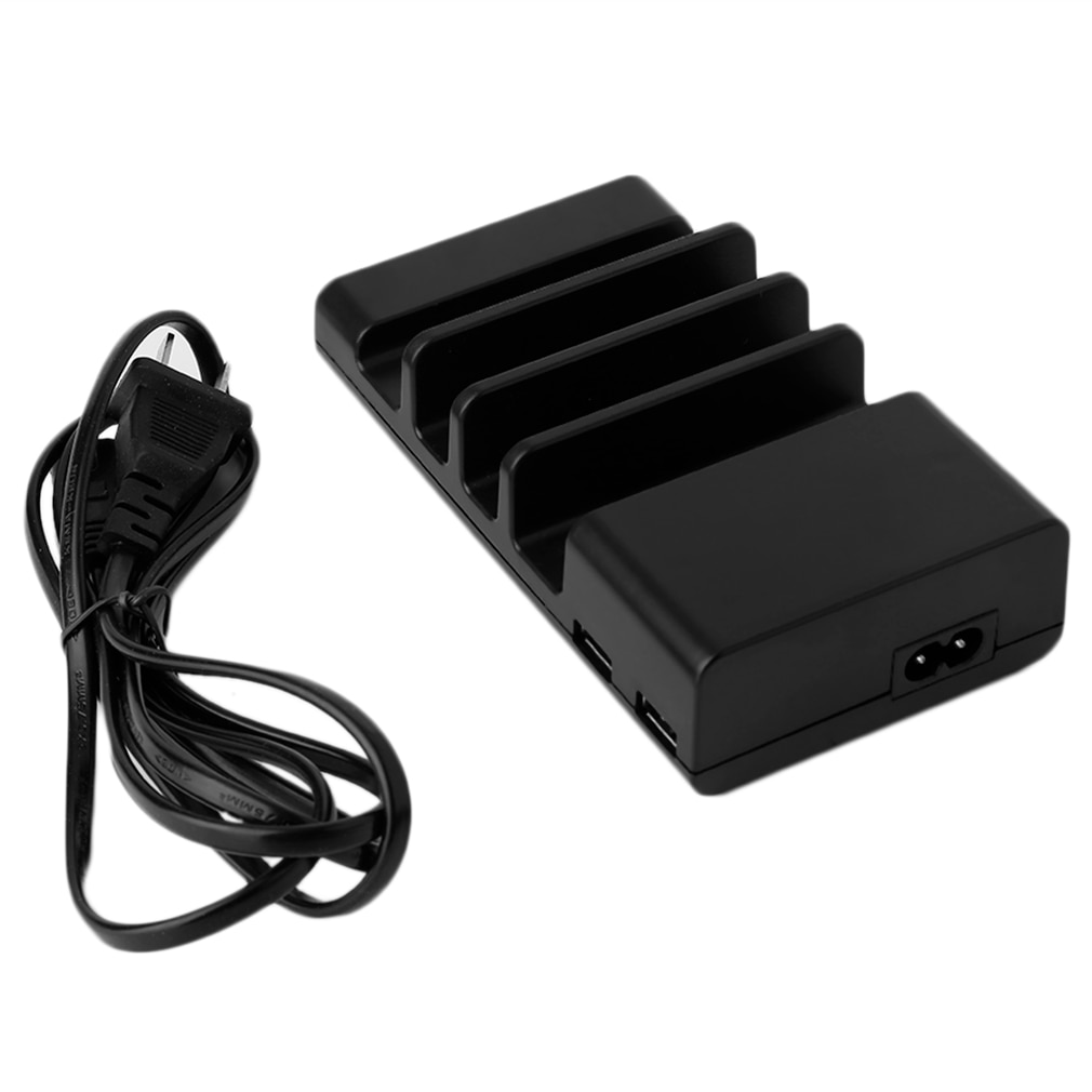 Professionele 4-Port Usb Hub Charging Dock Station Charger Stand Organizer Voor Tablet & Mobiele Telefoon Snelle Draagbare Power bank