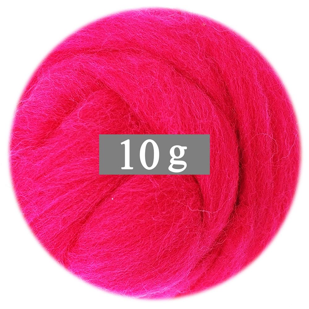 10G Vilten Wol (40 Kleuren) 19 Micron Super Zachte Natuurlijke Wol Fiber Voor Naaldvilten Kit 0.35 Oz Per Kleur (Geen. 25)