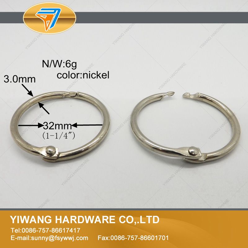 office paper clamps notebook ring calendar circle hanging ring postcard binder ring O ring durable: 32mm