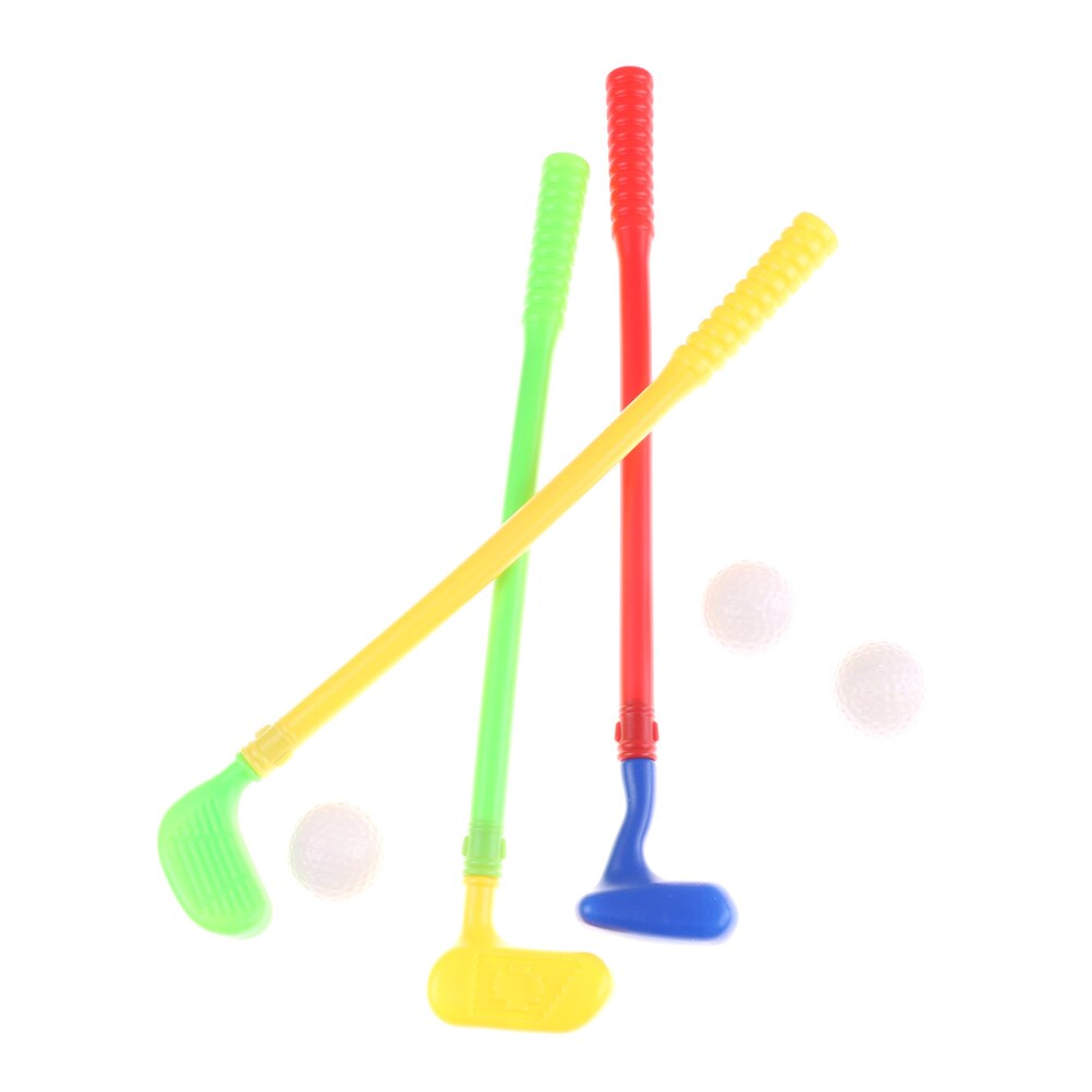 Mini Golf Game 3 Golfclubs + 3 Golfbal Speelgoed Sport Voor Baby Grijpen Ability Ontwikkelen Kinderen kids Golf Club Speelgoed