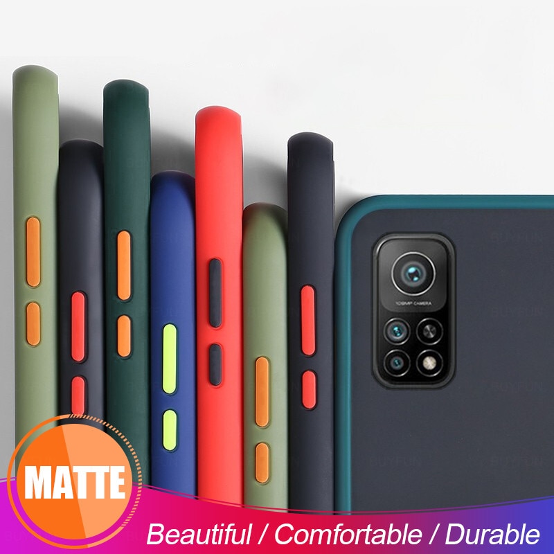 Mi10t pro case przezroczyste matowe pokrowce na xiaomi mi 10 t 10 t pro case silikonowe, odporne na wstrząsy coque fundas na xiaomi10t pro capas