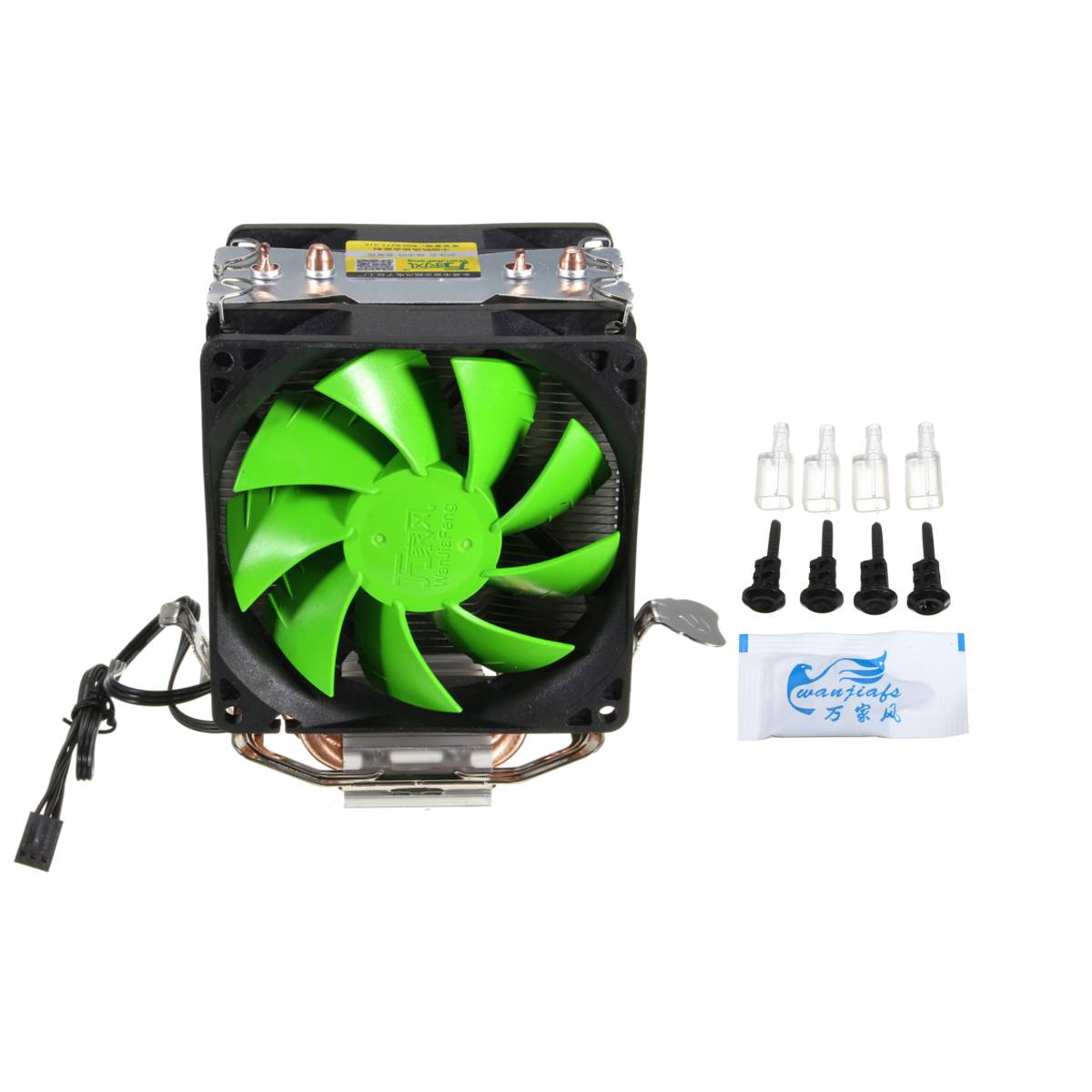 3 Pin Dual Fan CPU Cooler Heat Sink CPU Cooling Fan For Intel LGA775/1150/1155 AMD AM2/AM2+/AM3 AM4 Ryzen Pasta Termica