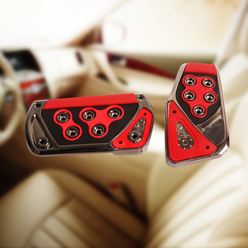 Couvercle universel pour pédale de voiture, 2 pièces, accélérateur de pédale de Sport automatique, couvercle de plaquette de frein de carburant pour accessoires de voiture