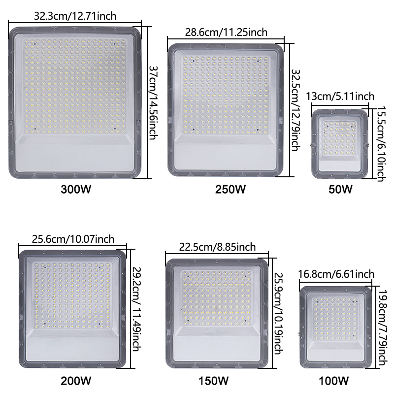 Proiettore a portato per luce di inondazione Proiettore Illuminazione esterna 6500k Impermeabile IP66 per parete box auto Palestra Strada 220V 10w 20w 30w 50w 100w