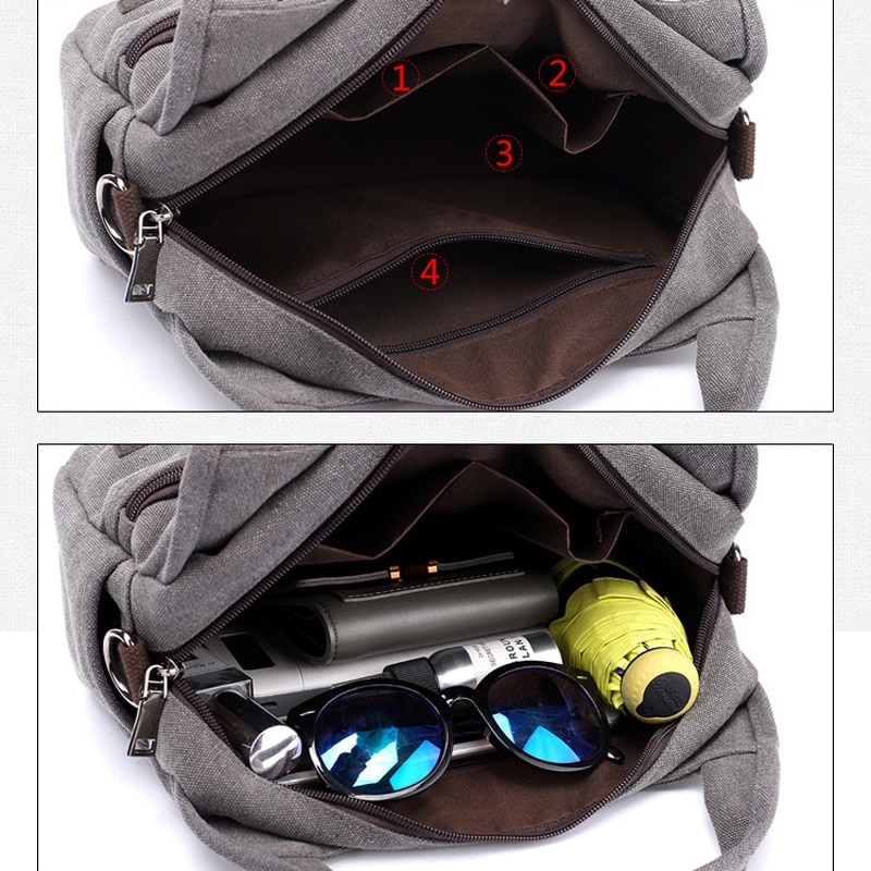 Kvky bolsas de lona femininas, nova bolsa de lona feminina transversal multifuncional pequena vintage de verão