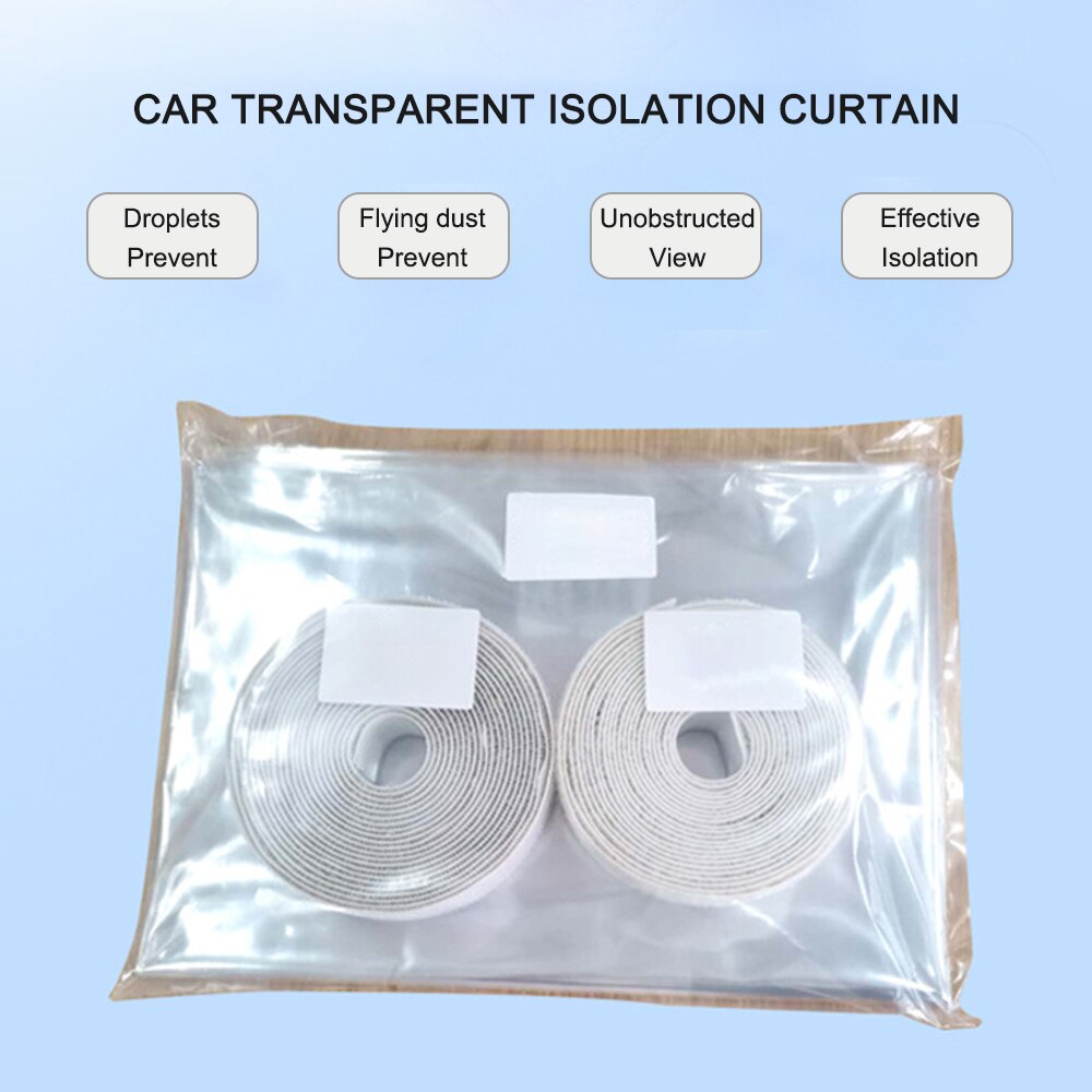 Auto Isolation Film Full Surround Anti-droplet Protective Cover Antifoam Clear Isolation Curtain For Car Taxies Interior