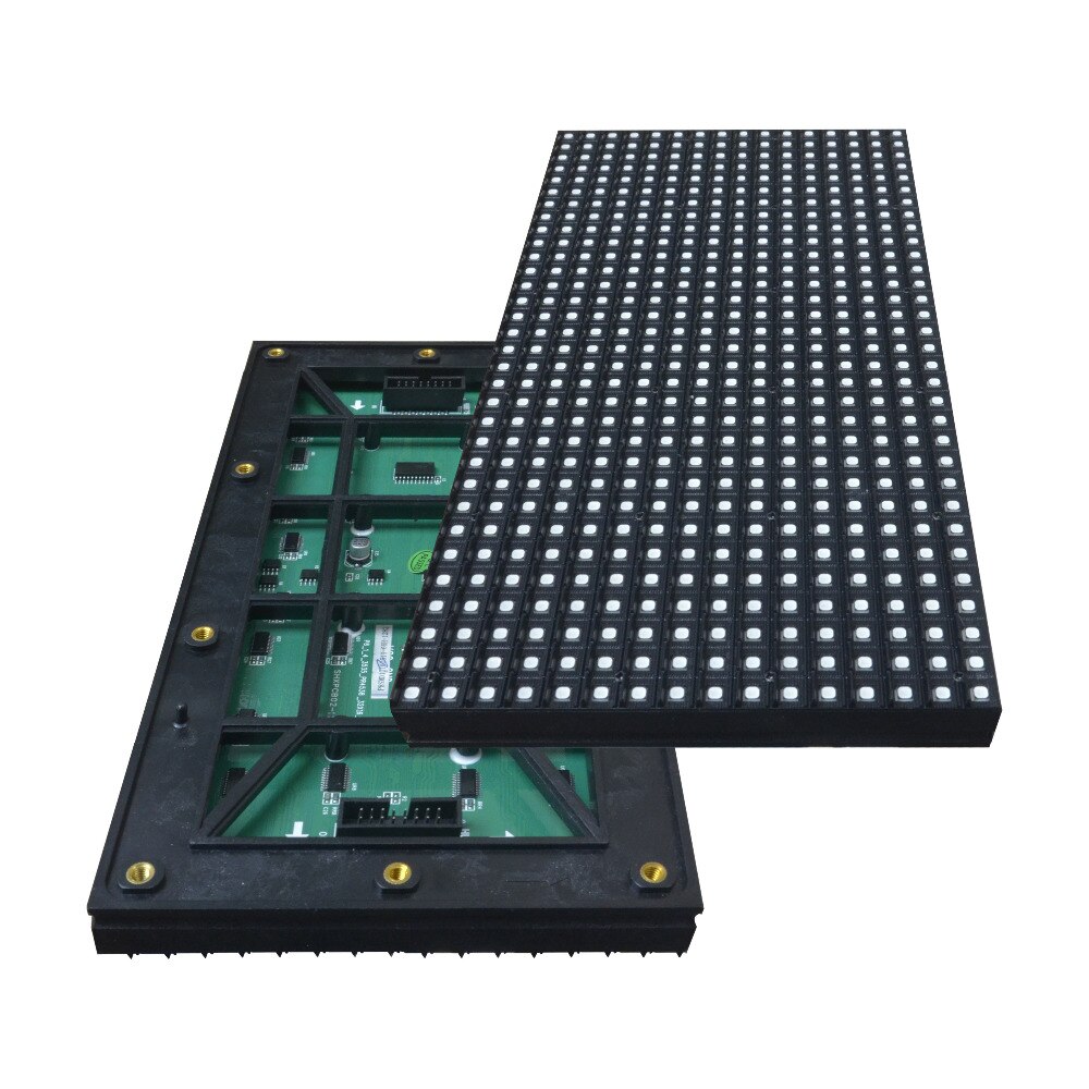 P8 høy lysstyrke 1/4 skanning 3 i 1 vanntett utendørs  p8 rgb smd ledet-skjermmodul 256*128mm 32*16 piksler