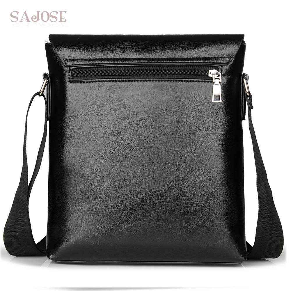 Bolso cruzado para hombre, bandolera de cuero, Casual, de negocios, para hombre, bolsos de mensajero Vintage, Bolso Negro de ,