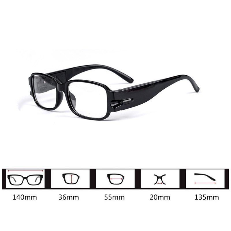 Led läsglasögon män kvinnor justerbara magneiska hälsoskydd lata glasögon presbyopiska lesebrille dioptriglasögon för syn